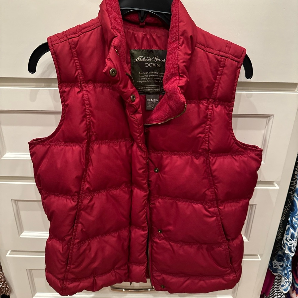 Eddie Bauer puffer vest (goose down, lightweight)